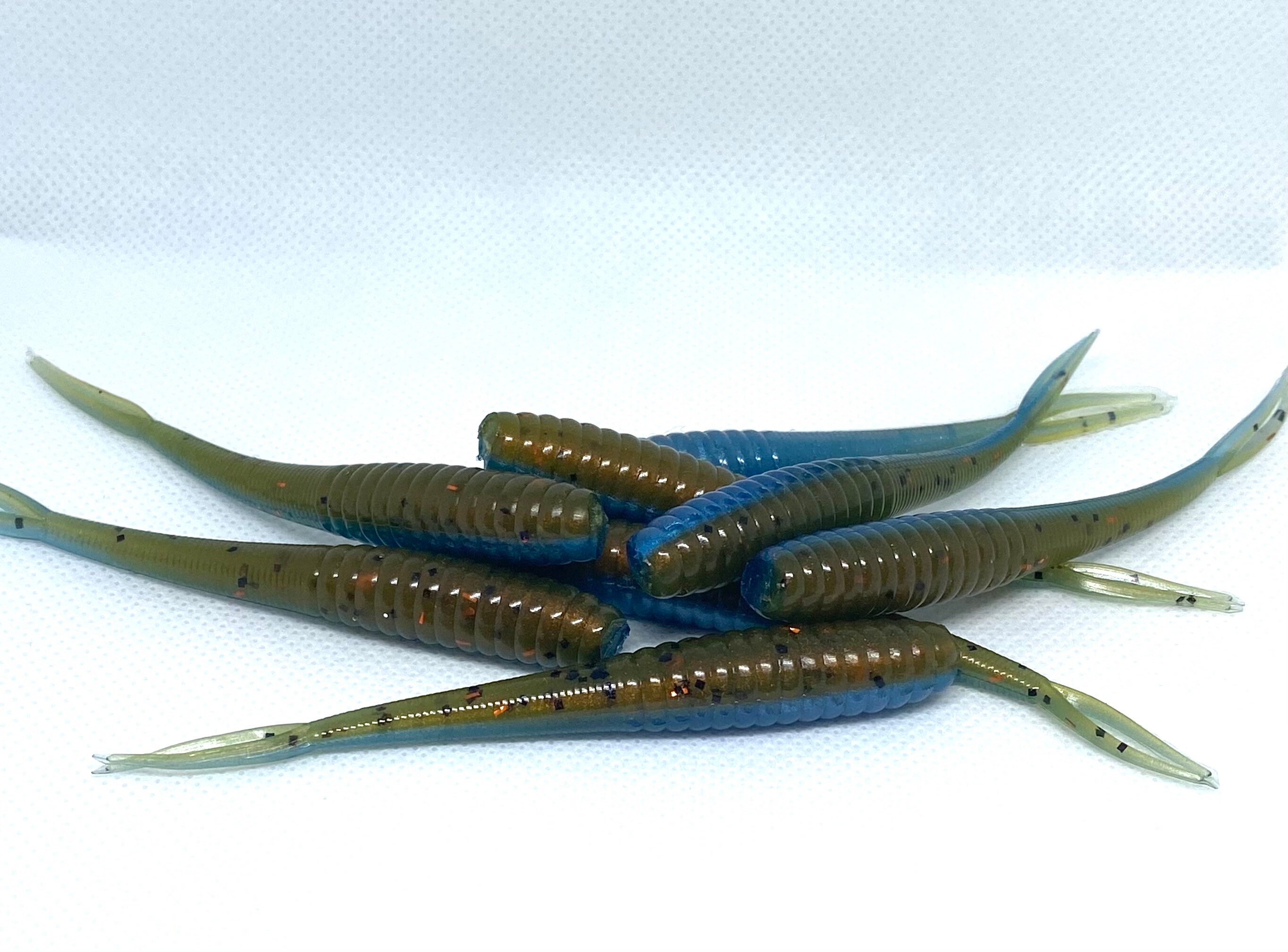 3 1/2 Fluke Fishing Lure Fresh or Salt Water Toad Blue Etsy