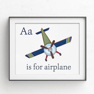 Vintage Airplane Nursery Decor | Baby Boy Nursery | Airplane Decor | Boys Room | Airplane Print | Airplane Decor | Airplane Nursery