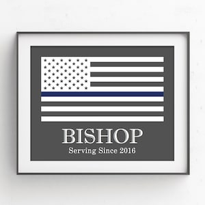 Personalized Police Officer Gifts, Thin Blue Line, Gifts for Police Officer, Police Academy Graduation, Police Decor, Police Wife, Policeman