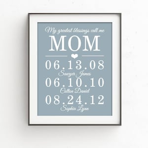 Mothers Day Gift Personalized Mothers Day Gift from Daughter Mom Gift from Son Birthday Gifts for Mom Gift for Mom Mothers Day from Daughter