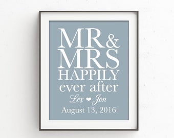 Happily Ever After Gift for Couple | Wedding Gift | Wedding Sign | Personalized | WEDDING Gift for Couple | Gift for Her | Engagement Gift