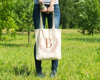 Monogrammed Tote - Bridesmaid Gift - Monogrammed Handbag - Gifts for Her - Mothers Day Gift - Bridemaid Gift - Bridal Party Gifts Monogram