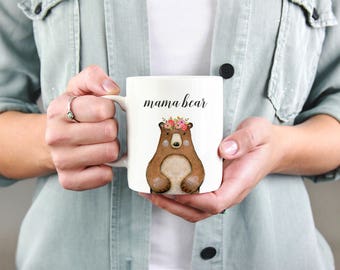 Mama Bear Mug, Mama Bear Gift, New Mom Gift, Gift for Mom, Bear Mugs, Pregnancy Mug, Maternity Gift, New Mom Mug, First Mother's Day Gift