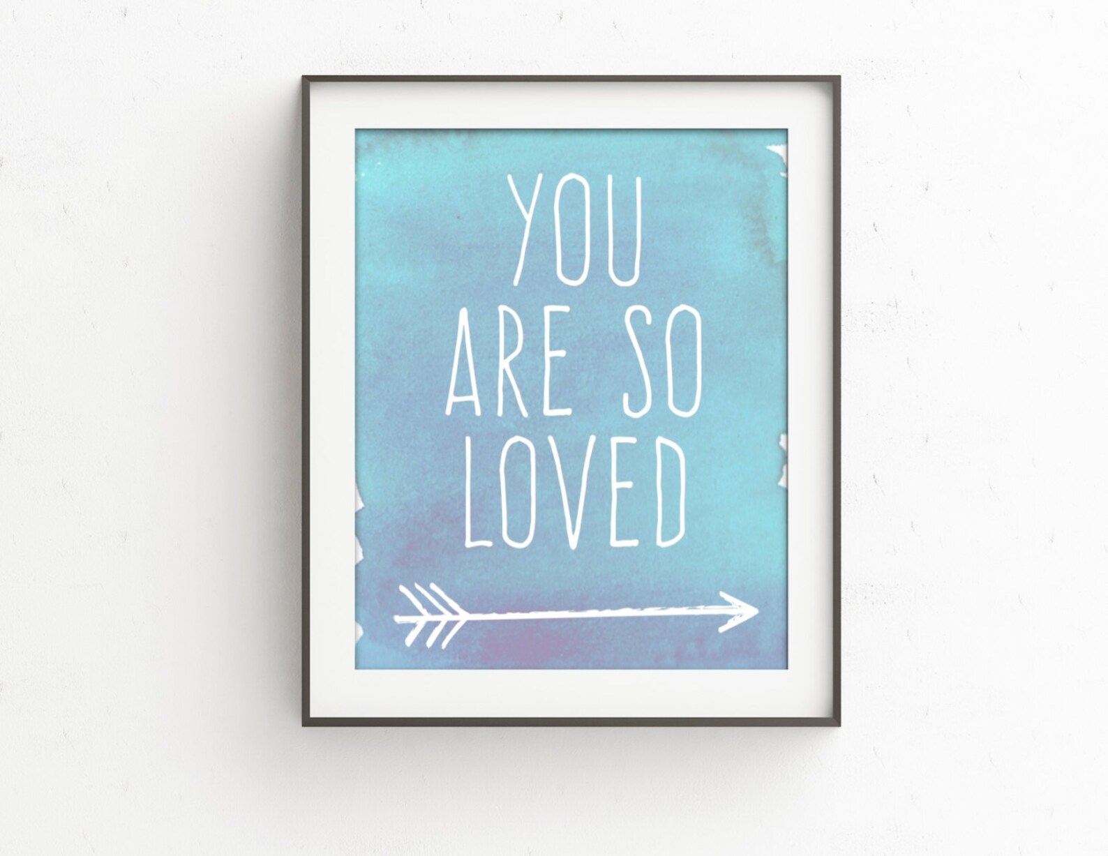 You Are so Loved Watercolor Print Nursery Wall Art Baby Etsy