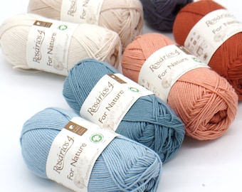 Organic Cotton Rosarios4 For Nature, DK Weight Strickgarn, 50 g
