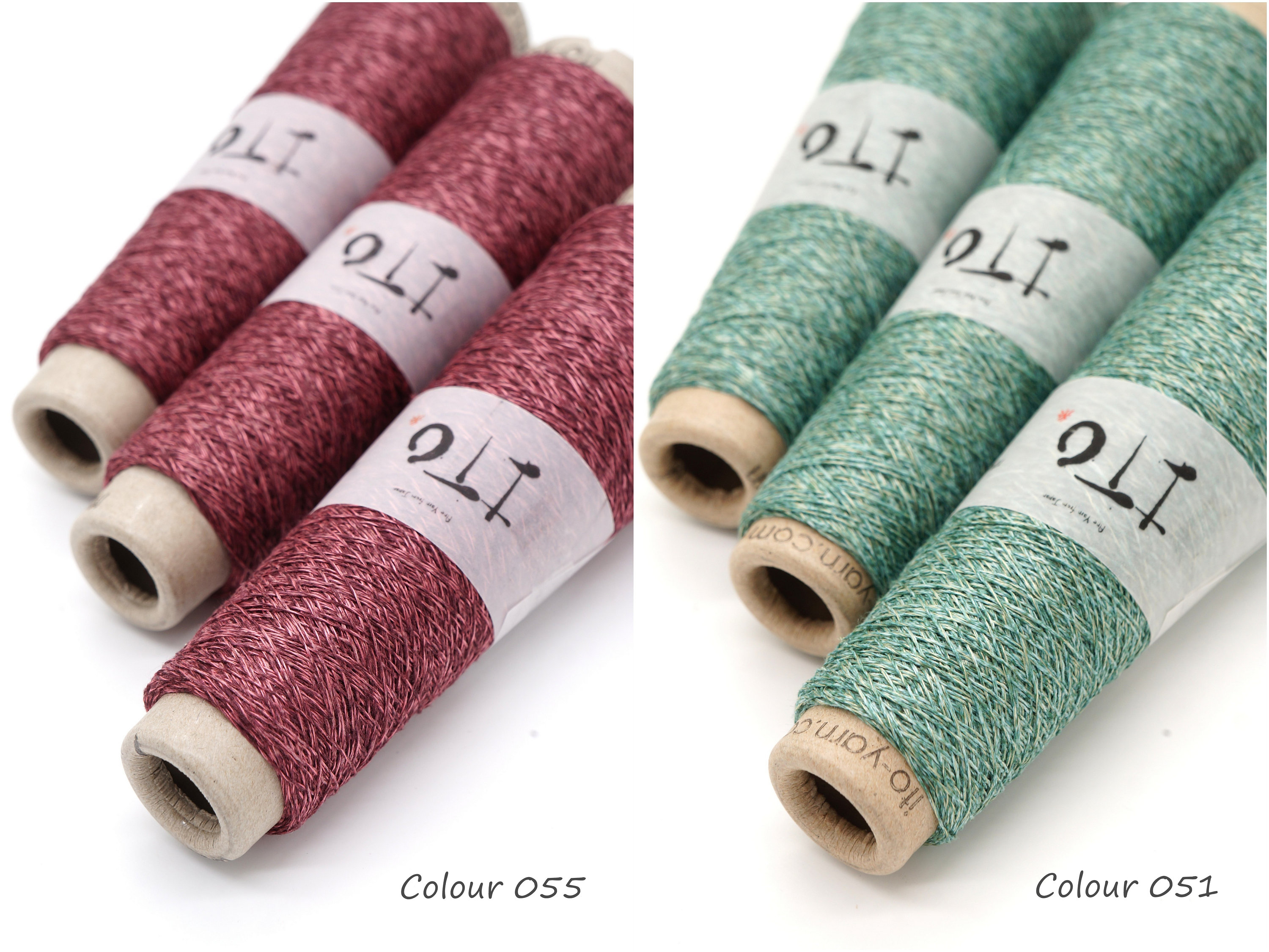 いけぽん⭐SHE tokyo Anna wool silk mint Linen, Cotton and Silk Yarn ITO Asa - Very Thin Japanese