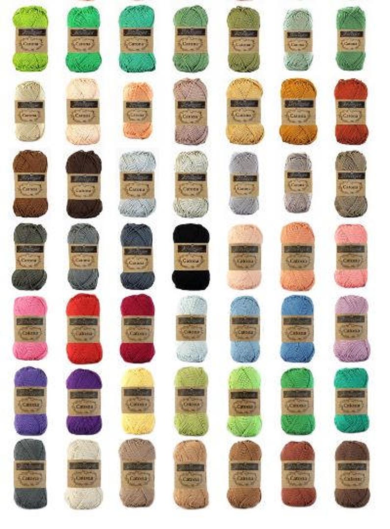 25 g Scheepjes Catona mercerized cotton yarn, crochet yarn, amigurumi yarn, crochet thread, yarn for small crochet projects, 25 g 62,5 m image 5