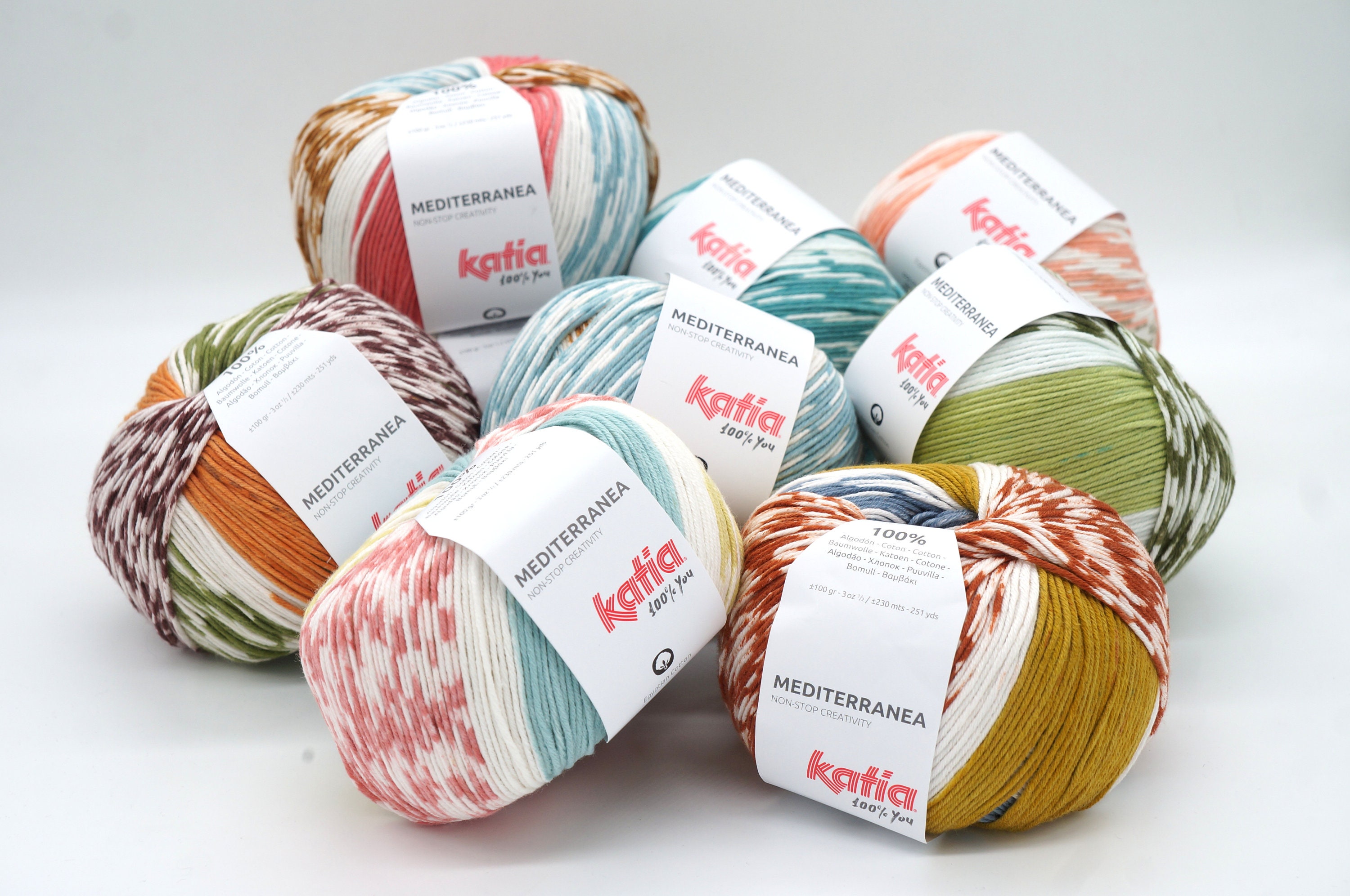 Egyptian Cotton Yarn Katia Mediterranea - Jacquard Print