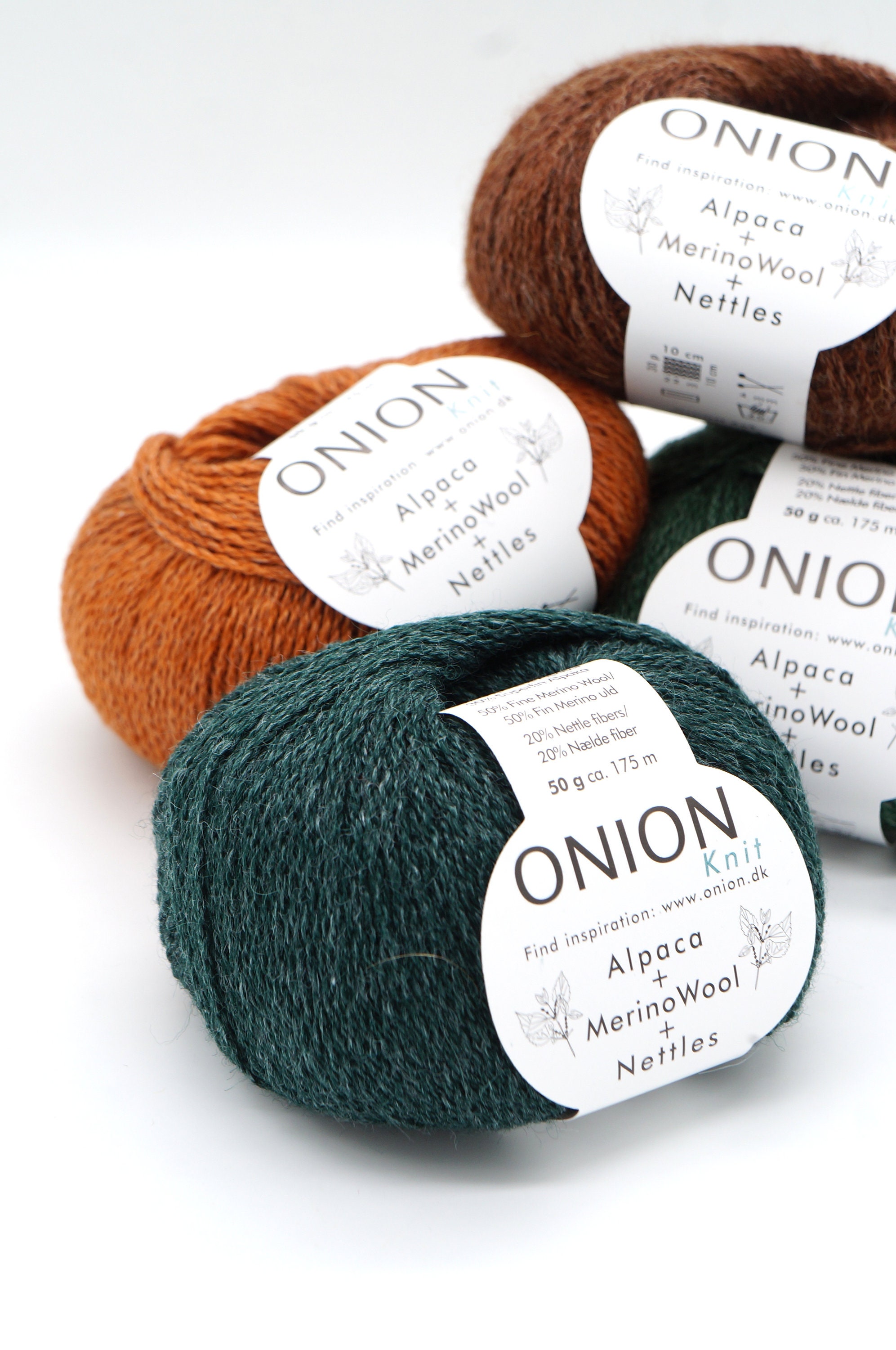 Knitting Yarn Onion Merino Alpaca Merino Wool Nettles A - Etsy Denmark