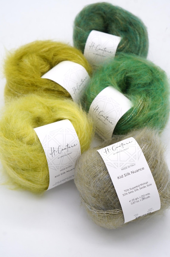 Kid Silk Nuance by Laines Du Nord Mohair and Silk Knitting Yarn