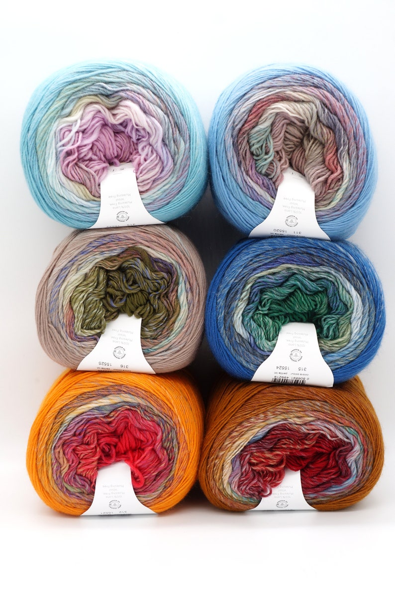 Knitting Yarn Laines Du Nord Poema Nuance Soft Wool Yarn Etsy