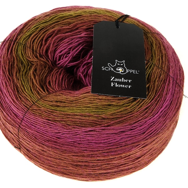 Merino wool yarn Schoppel Wolle Zauber Flower Pro - Gradient self-striping yarn cake - Colour  2359 Chickpeas - 150 g - 600 m / 656 yds