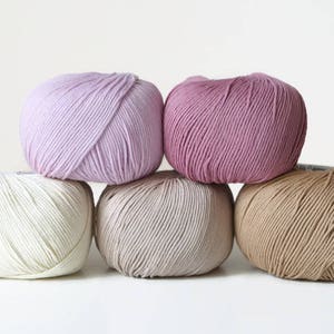 DMC Natura Just Cotton yarn, 5 balls set, crochet yarn, cotton yarn, knitting yarn, crochet thread, knitting thread, amigurumi yarn