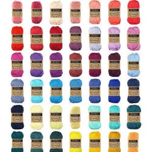 25 g Scheepjes Catona mercerized cotton yarn, crochet yarn, amigurumi yarn, crochet thread, yarn for small crochet projects, 25 g 62,5 m image 4
