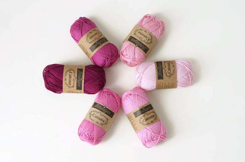 25 g Scheepjes Catona mercerized cotton yarn, crochet yarn, amigurumi yarn, crochet thread, yarn for small crochet projects, 25 g 62,5 m image 6