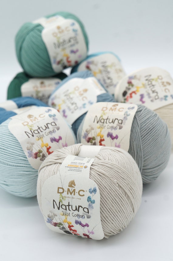 DMC Natura Just Cotton Crochet Yarn, Cotton Yarn, Crochet Thread, Amigurumi  Yarn, Knitting Thread, Knitting Yarn, Combed Cotton, Yarn 
