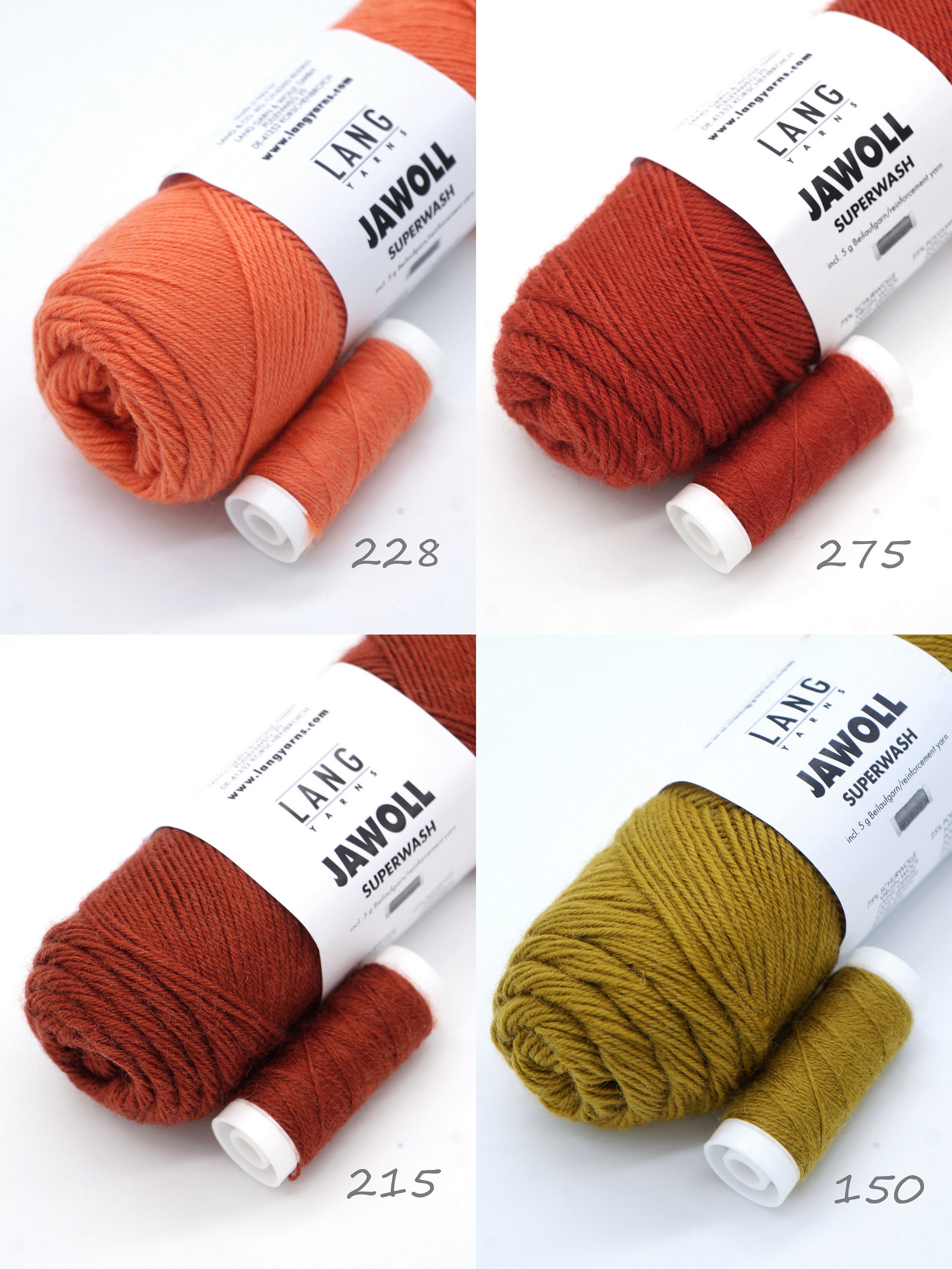 LANG Yarns Jawoll | 4-draads sokkengaren met verstevigingsgaren – Van Draad
