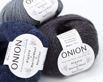 Buy Knitting Yarn Onion Merino Alpaca Merino Wool Nettles A Online in India  - Etsy