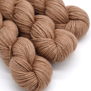 Undyed baby alpaca, silk and cashmere yarn, extremely soft and luxurious knitting yarn, yarn for dyeing, DK weight yarn, 100 g per skein