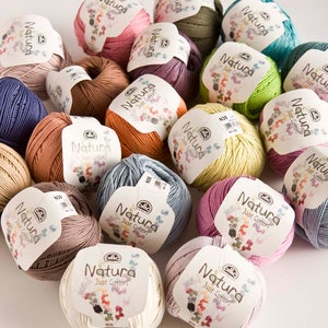 DMC Natura Just Cotton crochet yarn, cotton yarn, crochet thread, amigurumi yarn, knitting thread, knitting yarn, combed cotton, yarn image 4