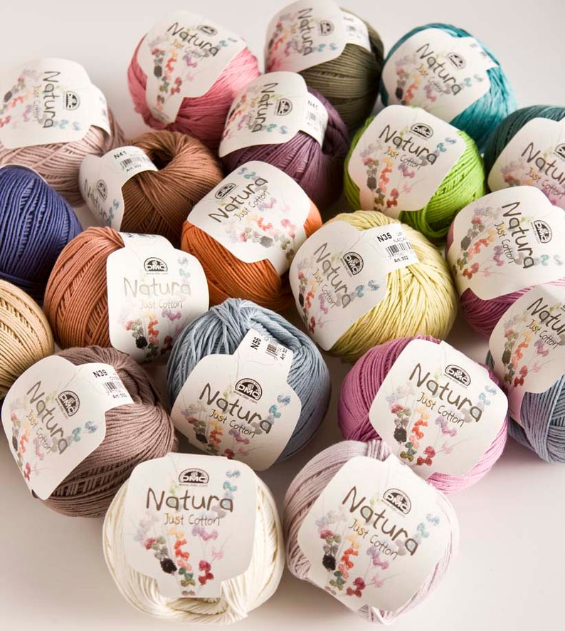 DMC Natura Just Cotton crochet yarn, cotton yarn, crochet thread, amigurumi yarn, knitting thread, knitting yarn, combed cotton, yarn image 4