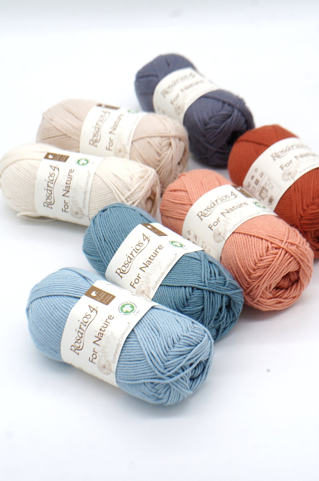 Organic Cotton Knitting Yarn Rosarios4 for Nature Crochet Yarn Amigurumi Yarn Certified Organic