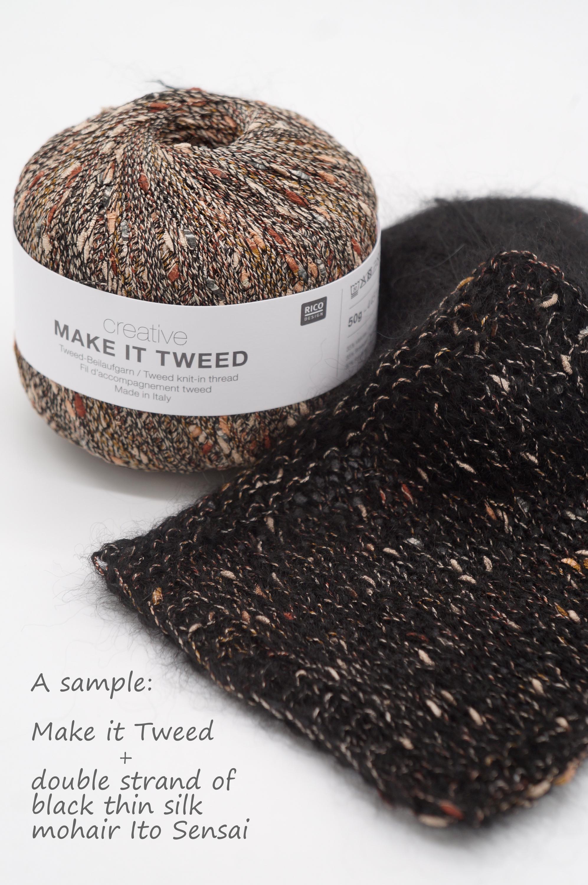 Rico Design Make It Tweed Knitting Yarn, Decorative Yarn, Tweed