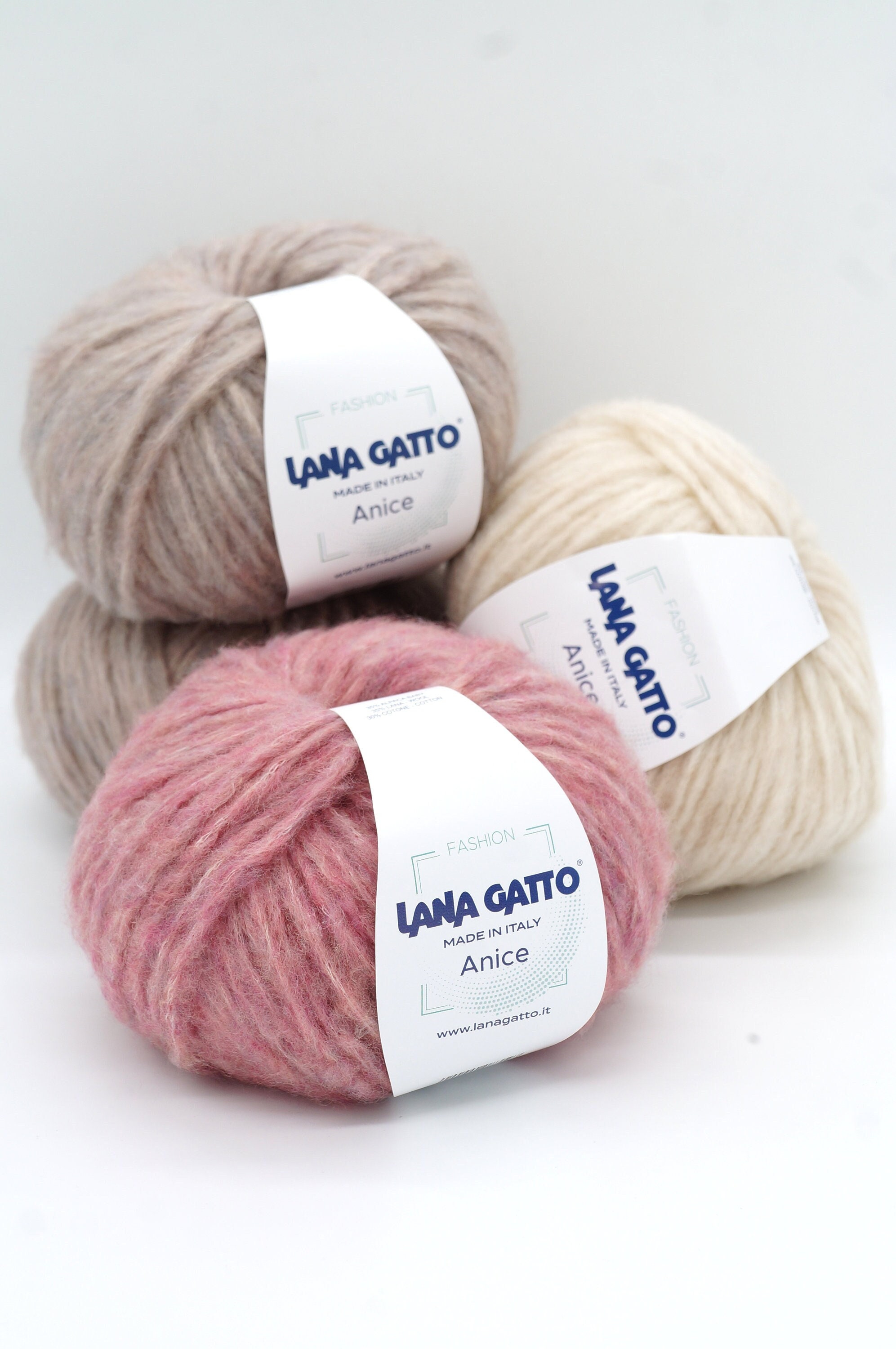 Knitting Yarn Lana Gatto Anice, Soft and Lightweight Baby Alpaca, Wool and  Cotton Yarn From Collection Inspired by the World of Spices -  Norway