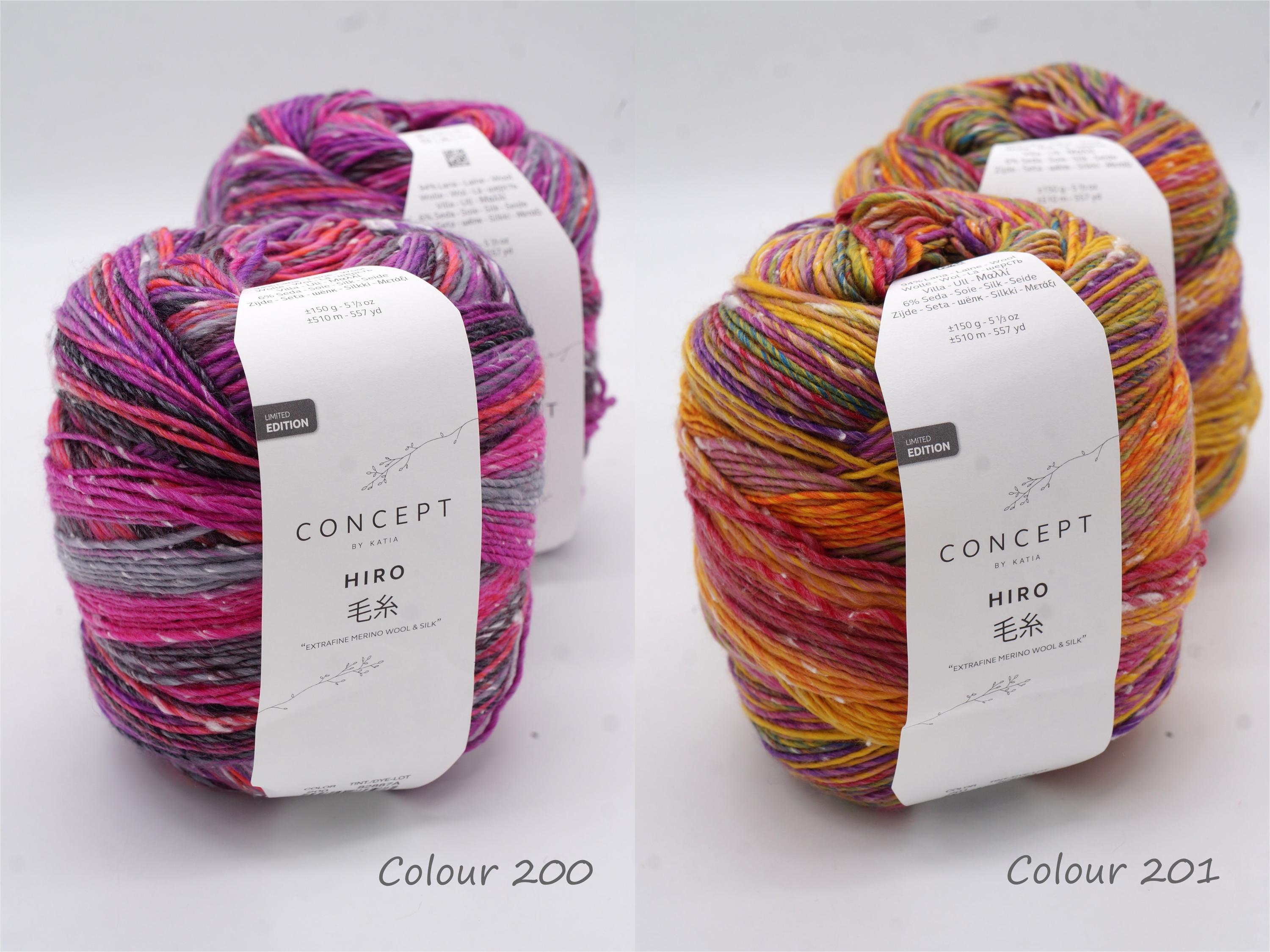Merino Wool and Silk Yarn Concept by Katia HIRO Soft Knitting Yarn
