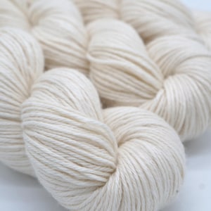 Baby alpaca, silk and cashmere Undyed yarn for knitting or dyeing Extremely soft knitting yarn for dyeing DK weight yarn, 100 g - 246 yds