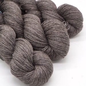Ofärgat babyalpacka-, siden- och kashmirgarn, extremt mjukt och lyxigt socktjockt garn för stickning eller färgning, 100 g - 437 yards