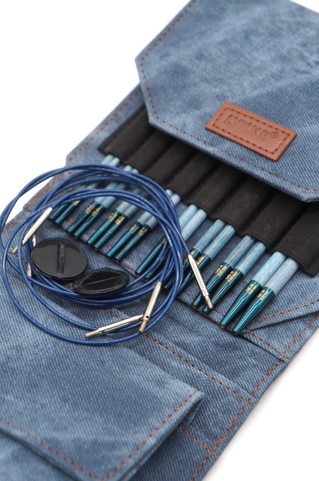 thumbnail image 2 of Lykke Indigo 5" Interchangeable Knitting Needle Tips, Smooth Birch Wood 2 of 6