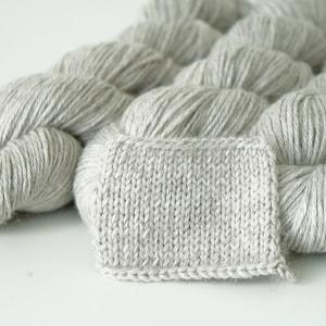 Ofärgat alpacka-, silke- och kashmirgarn, extremt mjukt och lyxigt stickgarn, babyalpacka, mullbärssilke, kashmir, 100 g per nystan