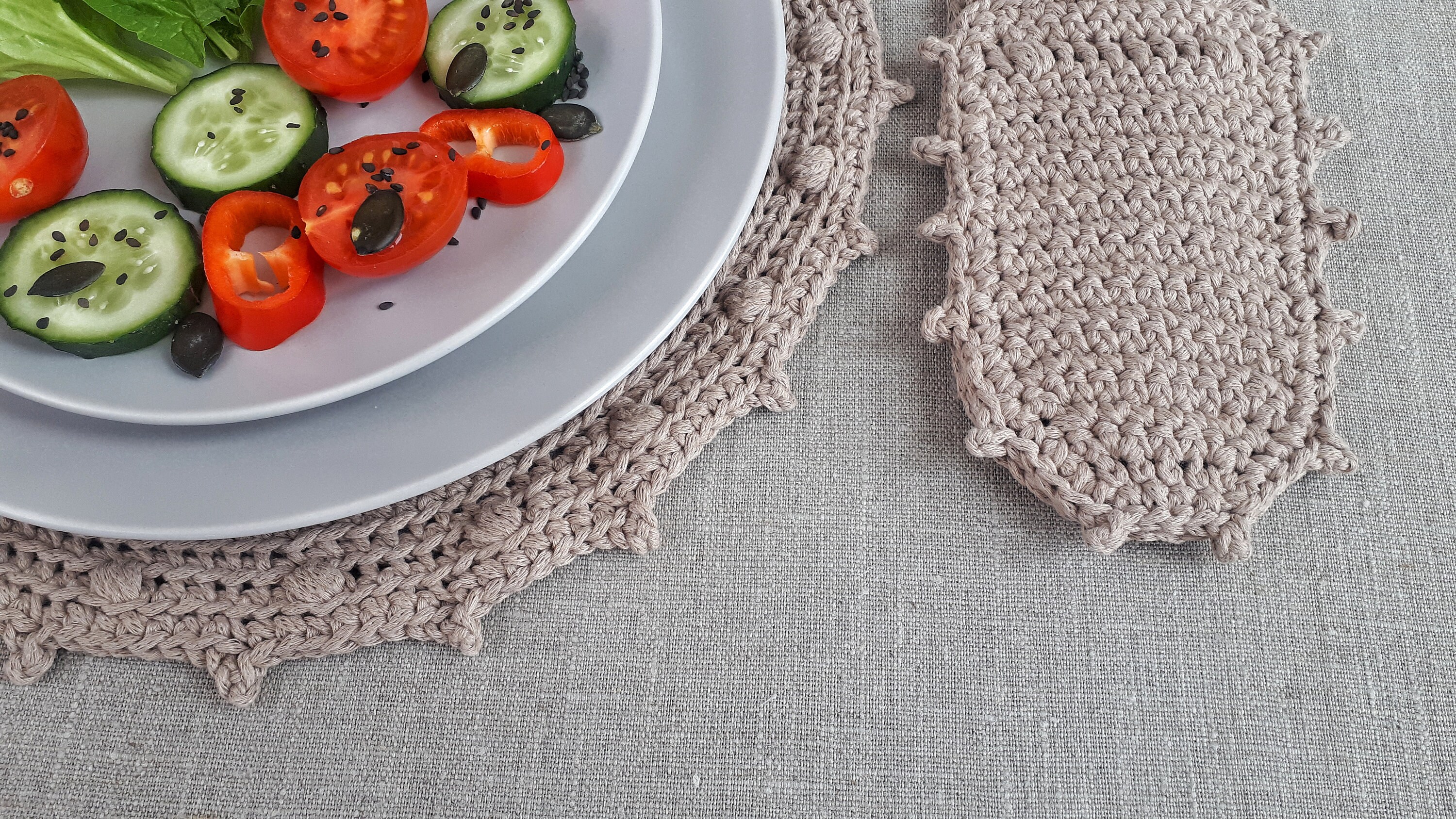 CROCHET PATTERN Cutlery Holder Pattern Kitchen Set DIY Tutorial