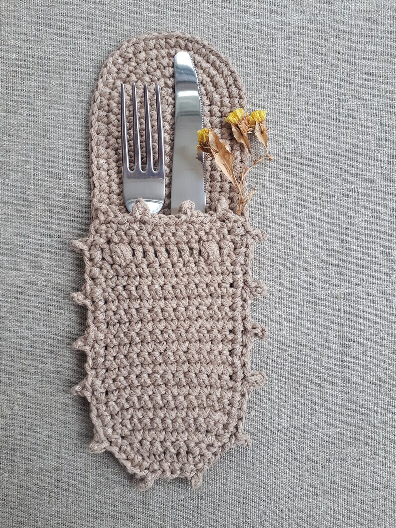 CROCHET PATTERN Cutlery Holder Pattern Kitchen Set DIY Tutorial