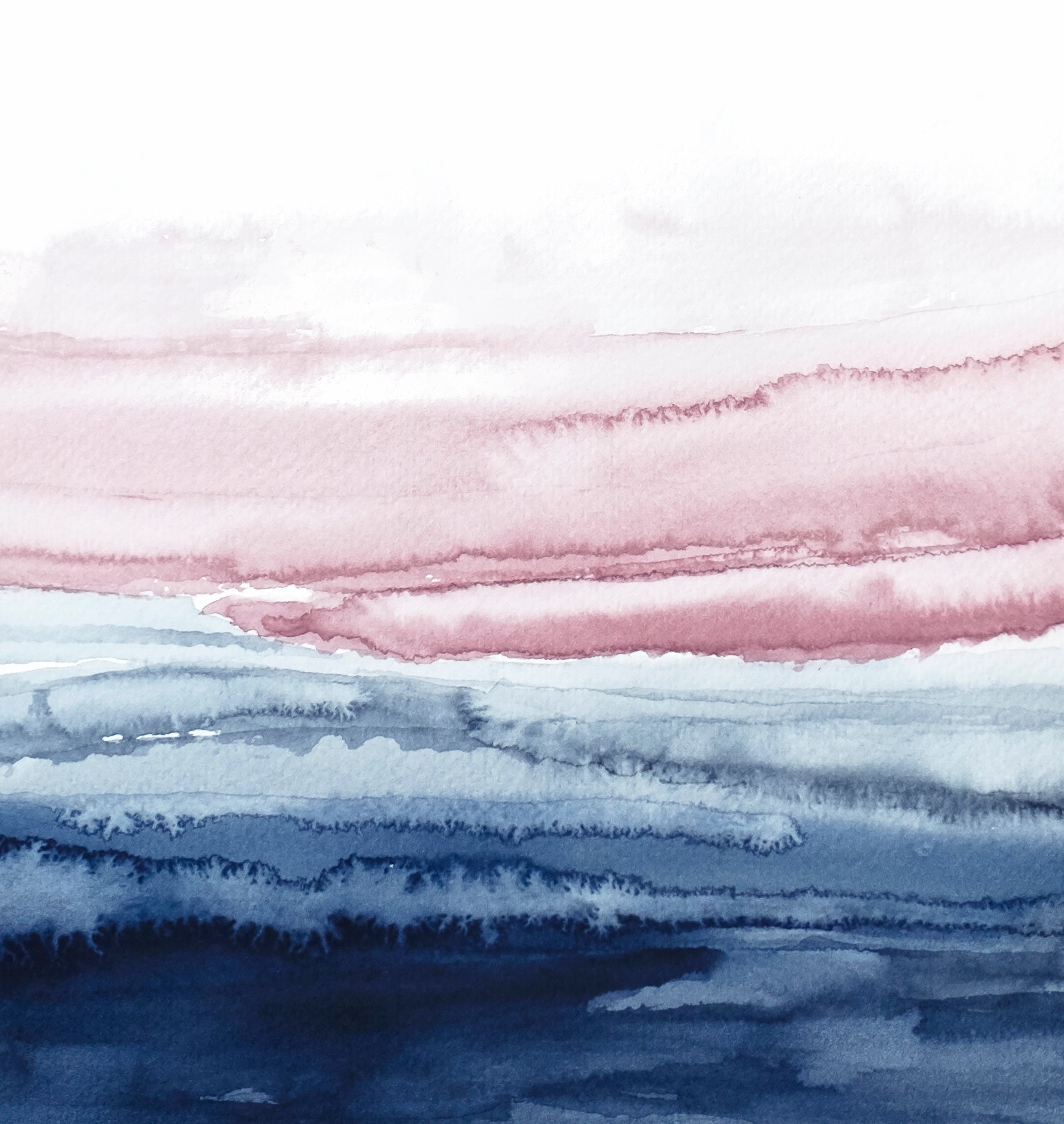 Watercolor Set PRINTABLE Wall Art Set of 2 Prints Abstract - Etsy