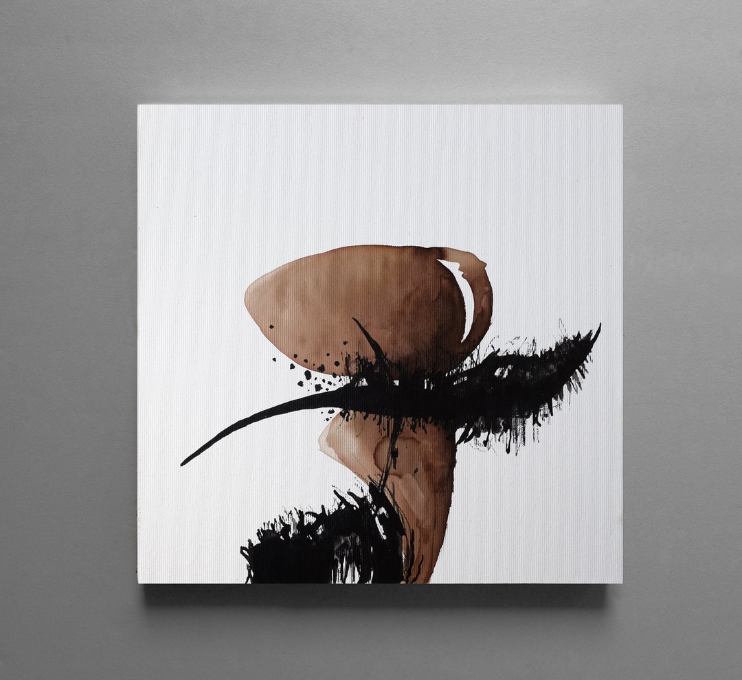 Original Ink Art Abstract, Contemporary Wall Art, Modern Art, Black