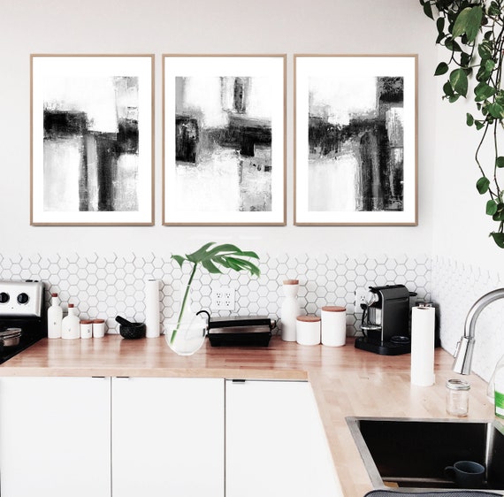 Minimalist Art Minimalist Wall Art Abstract Art set of 3 | Etsy