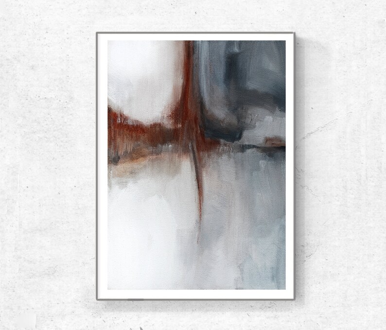 Neutral Abstract Art, Printable Abstract Art, Neutral Wall Art, Watercolor Print, Modern Wall Art, Modern Abstract Art, Living Room Art, Art image 5