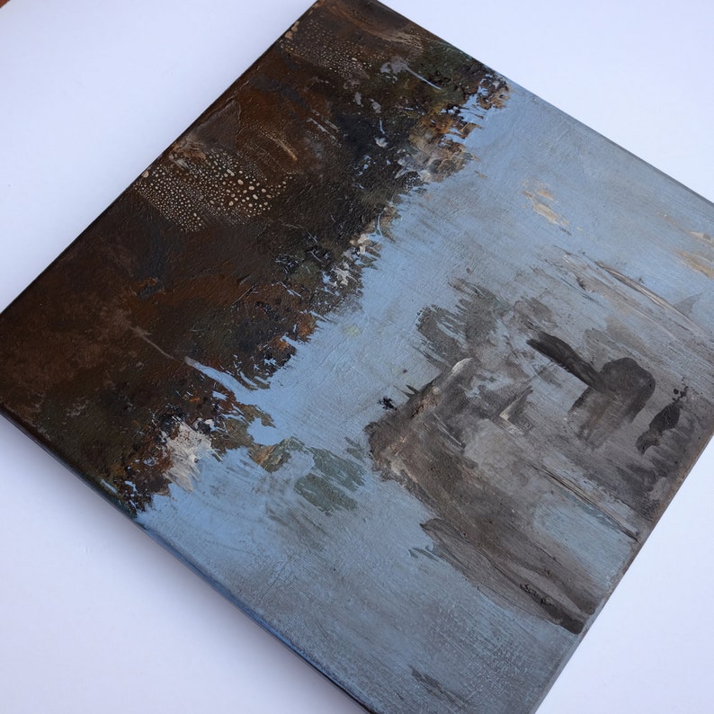 Wall Decor 12x 12 ORIGINAL Painting Art Painting Brown Etsy