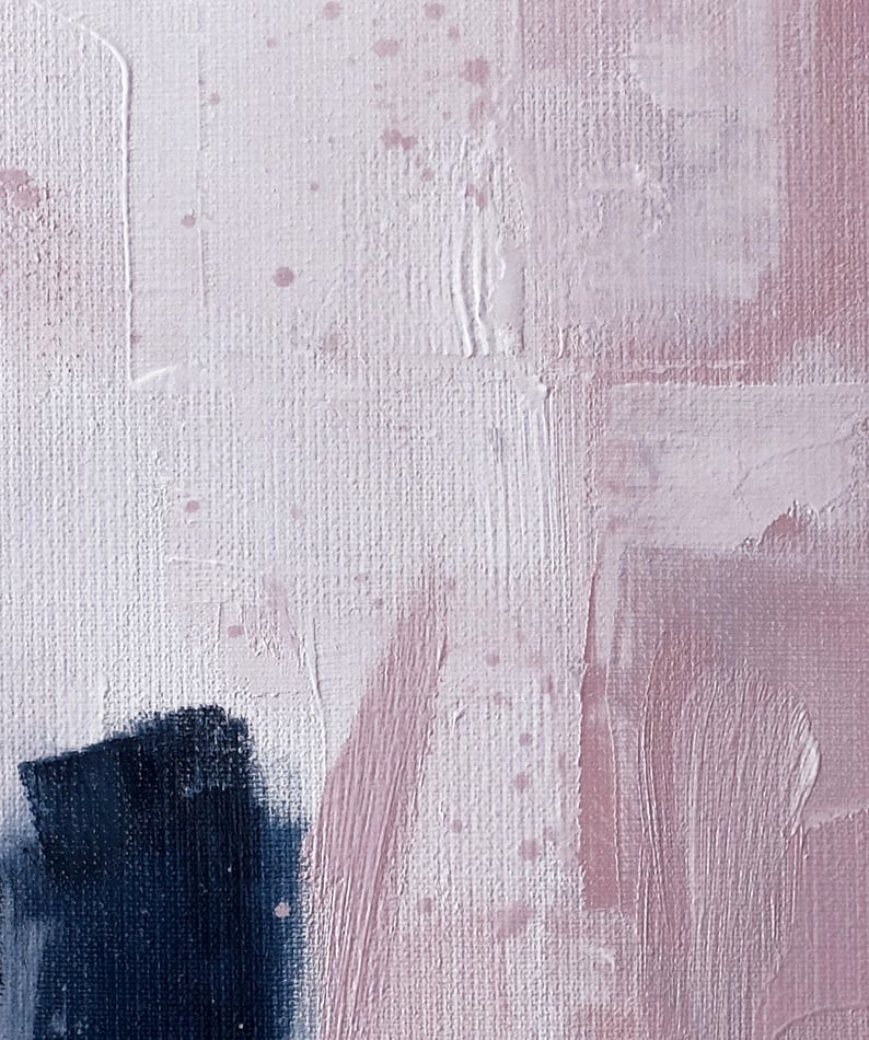 Estratto scandinavo, arte stampabile, poster artistico, astratto moderno, arredamento industriale, set di 2 rosa e blu navy, stampa di grandi dimensioni rosa blu immagine 7