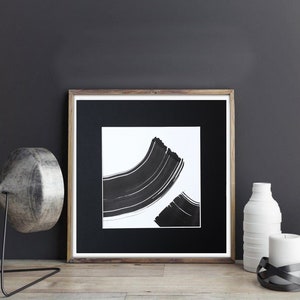 Original painting, original ink black white , painting on paper,  ink art, small original artwork, ink modern black white abstract painting