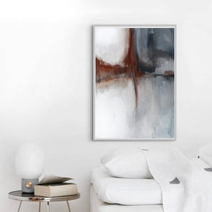 Neutral Abstract Art, Printable Abstract Art, Neutral Wall Art, Watercolor Print, Modern Wall Art, Modern Abstract Art, Living Room Art, Art image 4