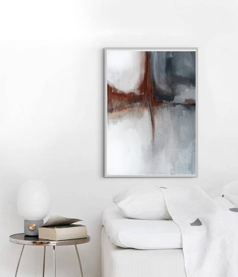 Neutral Abstract Art, Printable Abstract Art, Neutral Wall Art, Watercolor Print, Modern Wall Art, Modern Abstract Art, Living Room Art, Art image 4