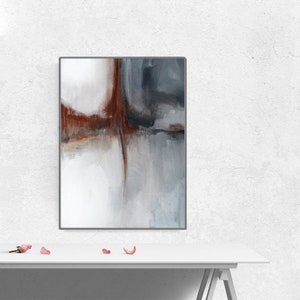 Neutral Abstract Art, Printable Abstract Art, Neutral Wall Art, Watercolor Print, Modern Wall Art, Modern Abstract Art, Living Room Art, Art image 7