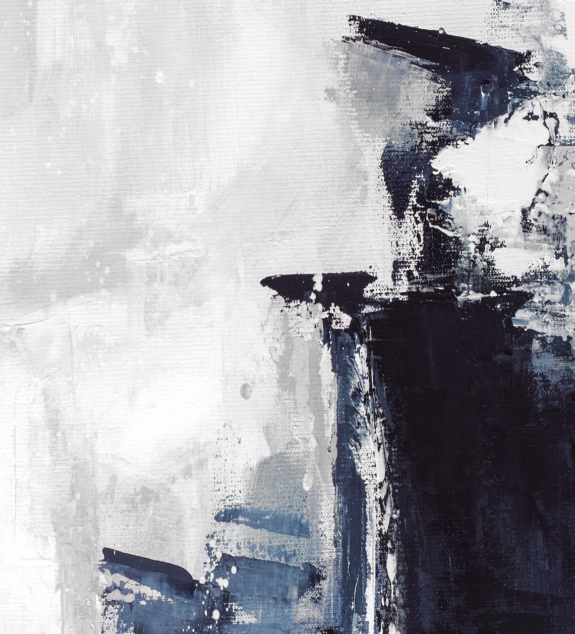 Grey Abstract Wall Art Set of 3 Prints Modern Abstract Art Etsy