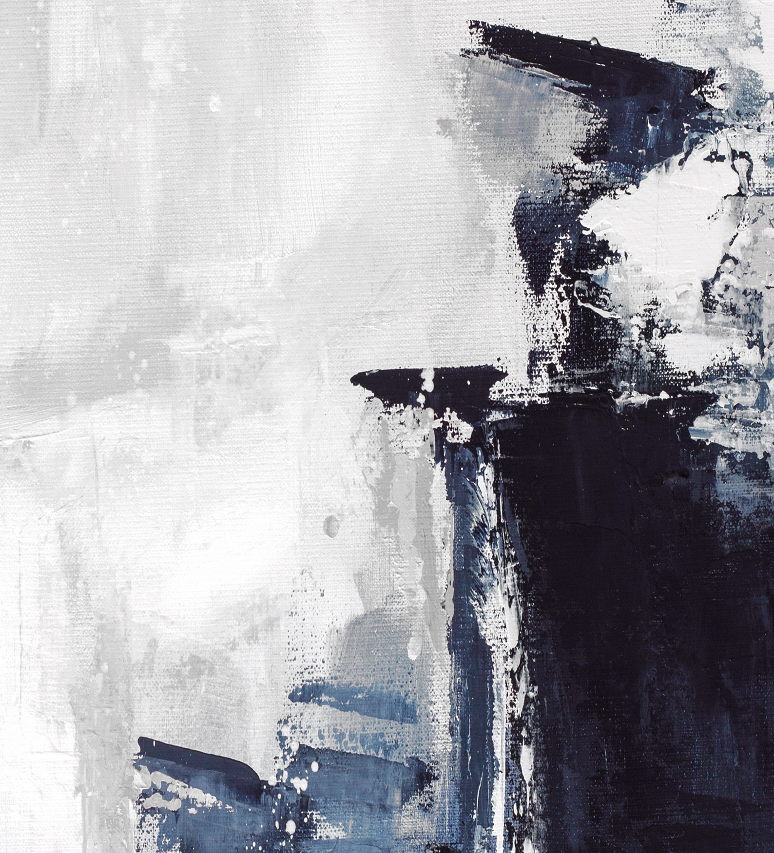 Grey Abstract Wall Art Set of 3 Prints Modern Abstract Art Etsy