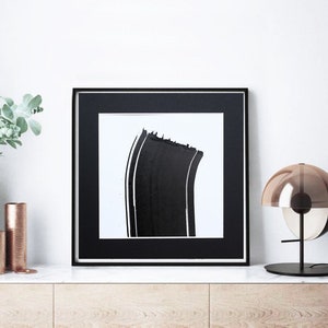 Original painting, original ink black white , painting on paper,  ink art, small original artwork, ink modern black white abstract painting