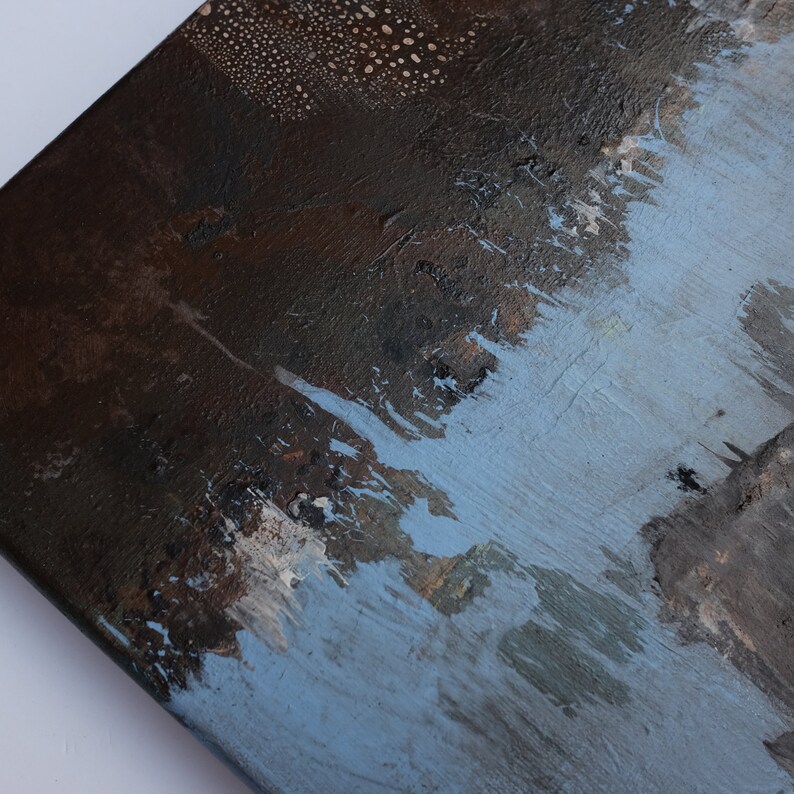 Wall Decor 12x 12 ORIGINAL Painting Art Painting Brown Etsy