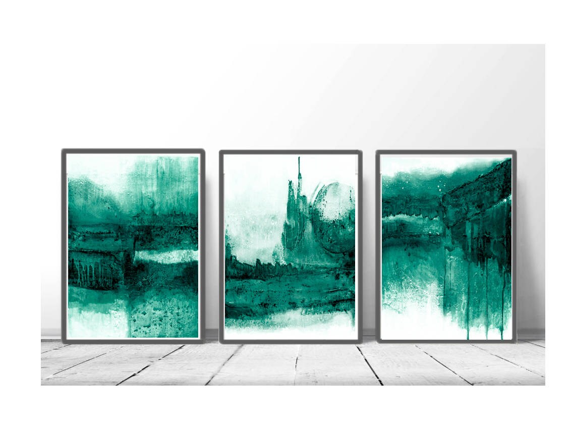 Картина изумрудного цвета